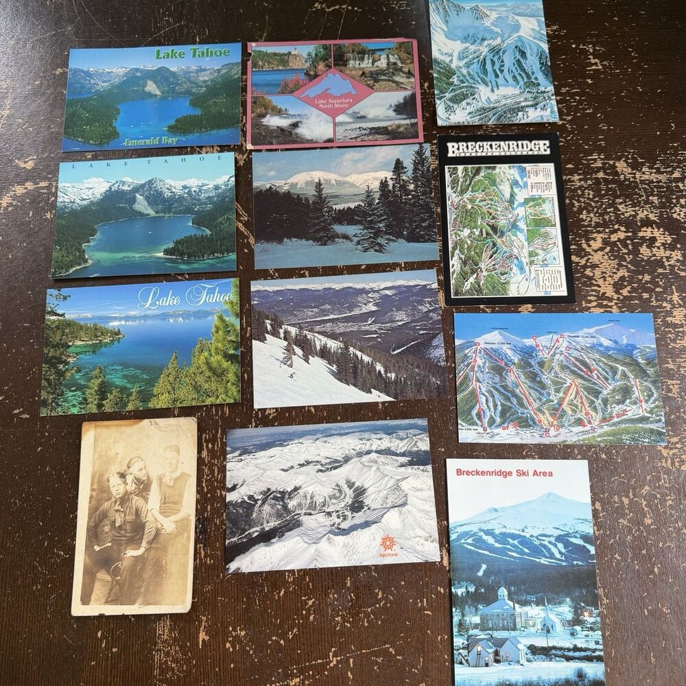 100 Vintage Postcards All Shown In Photos Las Vegas Lake Tahoe Breckenridge - Picture 4 of 10
